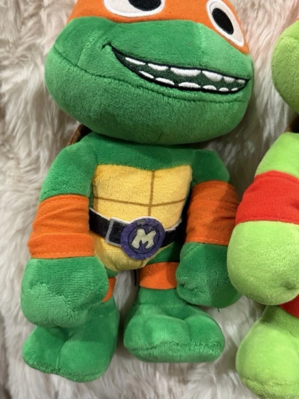 Green & Orange Turtle Plush Toy - Kids Stuffed Animal